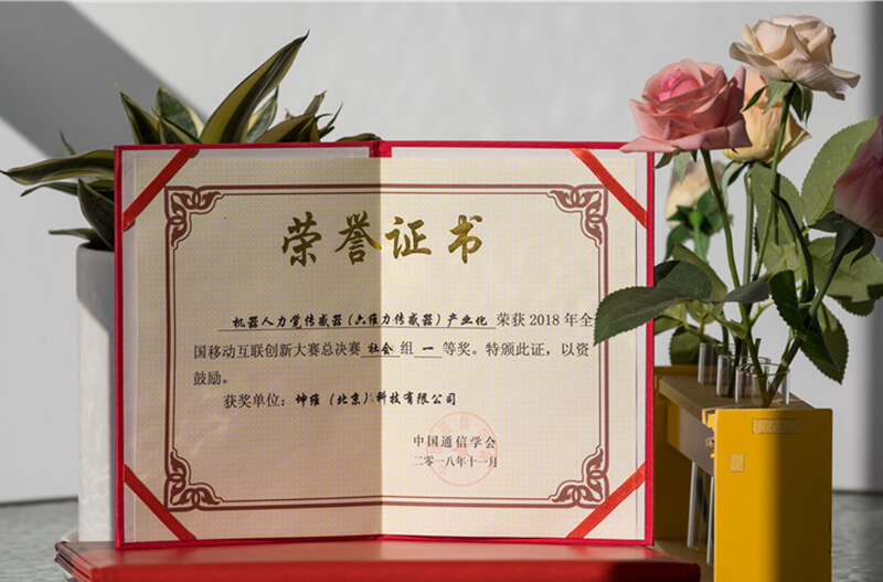 2018年全國移動(dòng)互聯(lián)創(chuàng)新大賽總決賽獲獎(jiǎng)證書